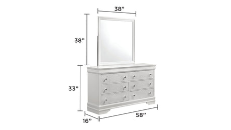 Blaze Upholstered Modern Style 4 Pc Queen Bedroom Set with LED Headboard Made with Wood in White(CA WAREHOUSE) - sold by Home Elegance USA