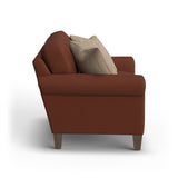 Moxy Fabric Loveseat, Curved Sock Arms | Flexsteel