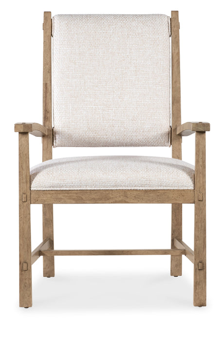 Vineyard Row Post Back Upholstered Arm Chair (Set of 2) Beige / Light Brown - Light Brown / Beige by Hooker Furniture - View 8