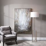 Desert Rain Hand Painted Abstract Art - Gray / Light Brown by Uttermost - View 2