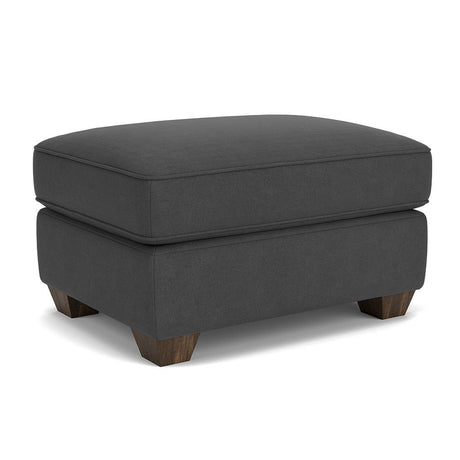 Carson Leather Ottoman, Heavy Thread Stitching | Flexsteel