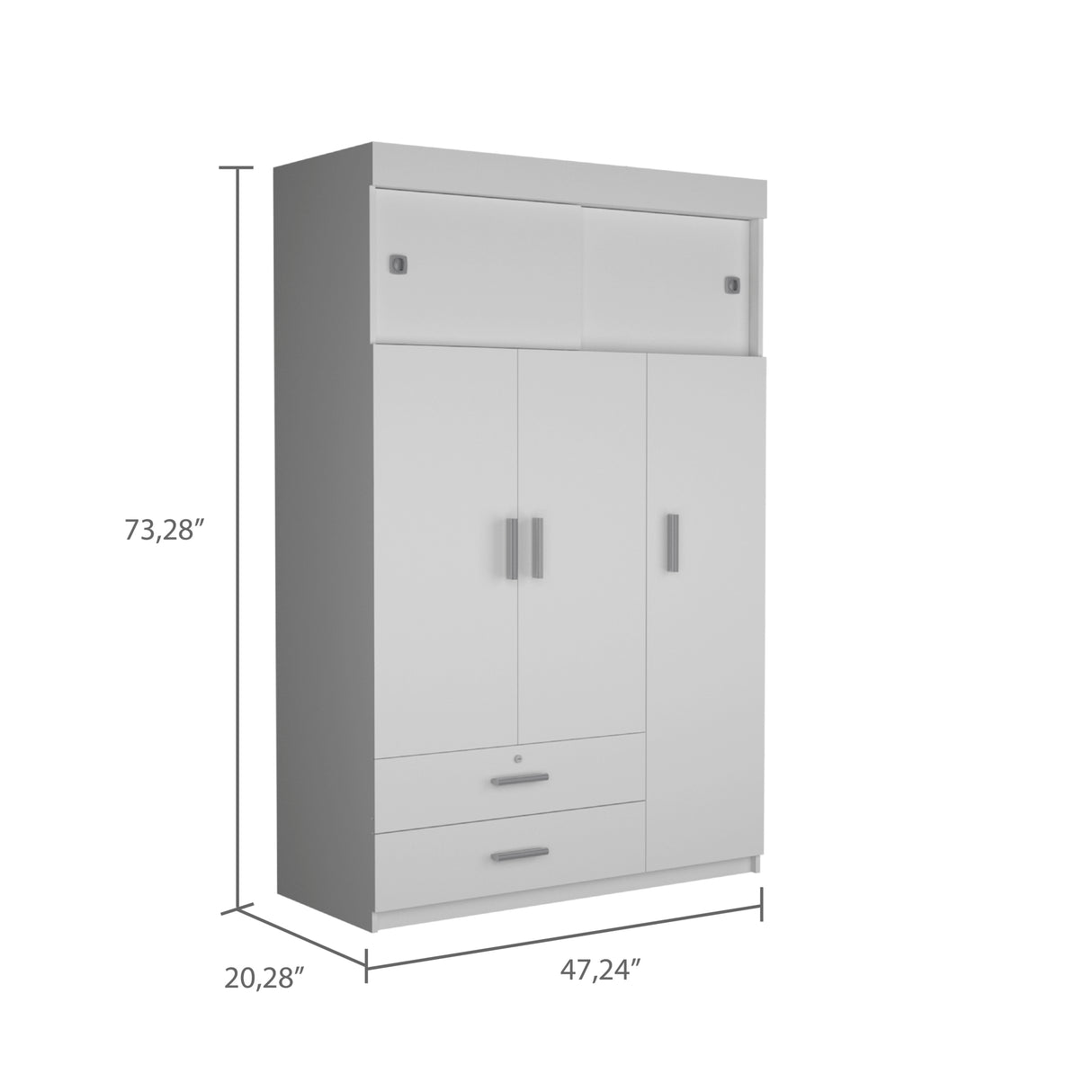 Tucson Armoire, Two Drawers - sold by Home Elegance USA