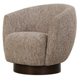 Dunes Fabric Swivel Chair - Light Brown by Uttermost - View 4