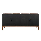 Melbourne Mappa Burl 4 Door Cabinet Woodtone - Dark Brown by Uttermost - View 8