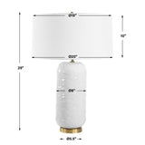 Iona White Glaze Table Lamp by Uttermost - View 7