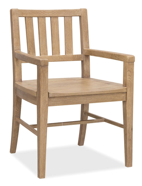Driftwood Splatback Arm Chair (Set of 2) Buckboard - Light Brown by Hooker Furniture - View 1