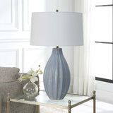 Veston Blue Glaze Table Lamp - Light Blue by Uttermost - View 3