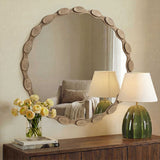 Marietta Round Brass Mirror - Gold by Uttermost - View 2