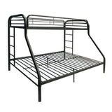 Acme - Tritan Twin XL/Queen Bunk Bed 02052BK Black Finish