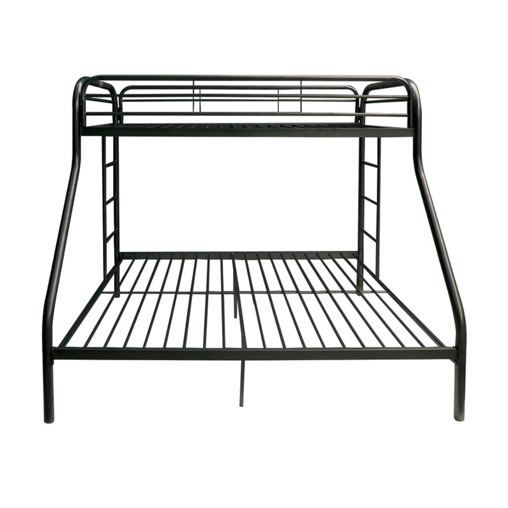 Acme - Tritan Twin XL/Queen Bunk Bed 02052BK Black Finish