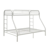 Acme - Tritan Twin XL/Queen Bunk Bed 02052WH White Finish