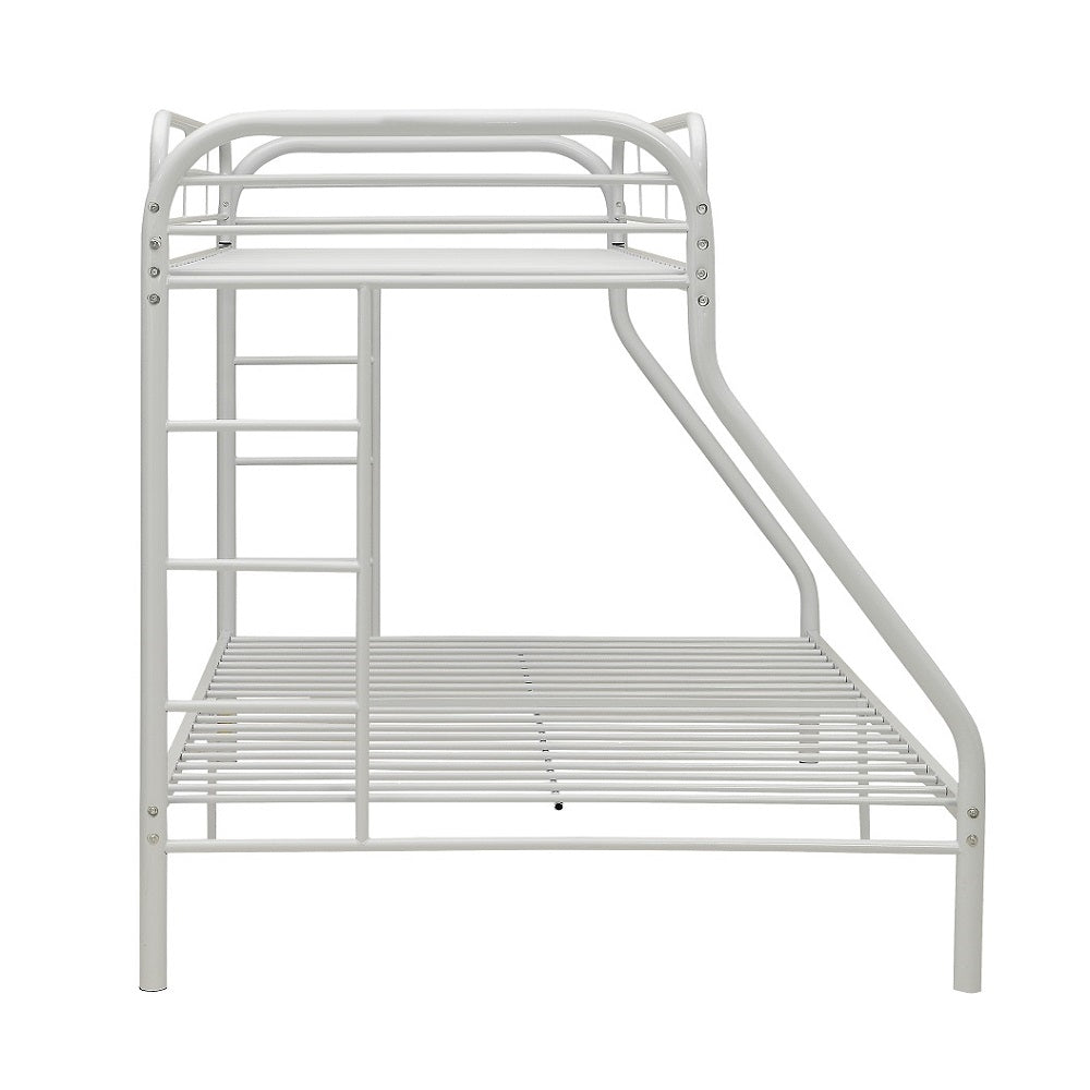 Acme - Tritan Twin XL/Queen Bunk Bed 02052WH White Finish