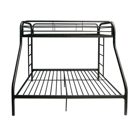 Acme - Tritan Twin/Full Bunk Bed 02053BK Black Finish