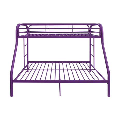 Acme - Tritan Twin/Full Bunk Bed 02053PU Purple Finish