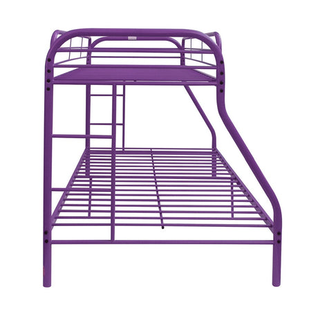 Acme - Tritan Twin/Full Bunk Bed 02053PU Purple Finish