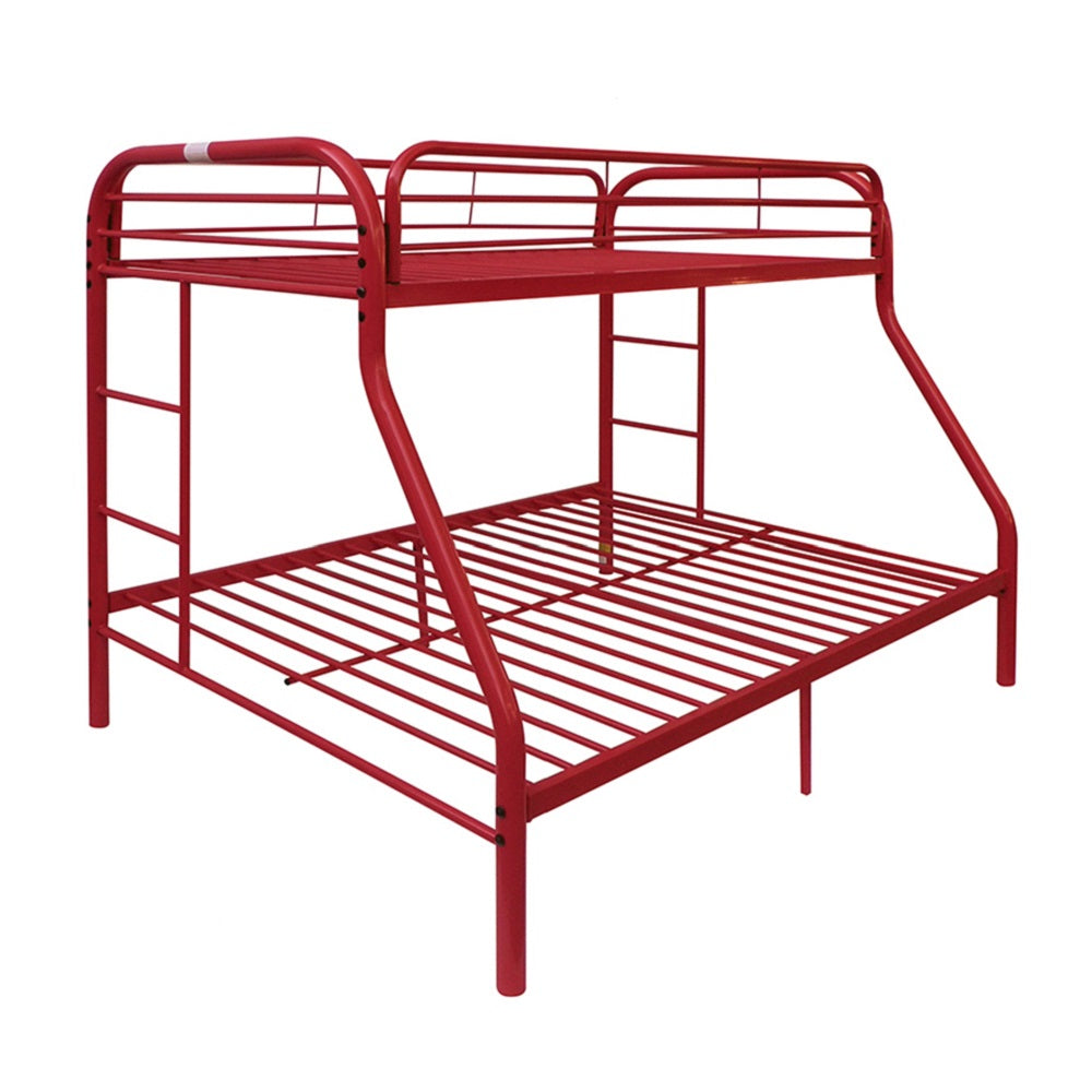 Acme - Tritan Twin/Full Bunk Bed 02053RD Red Finish