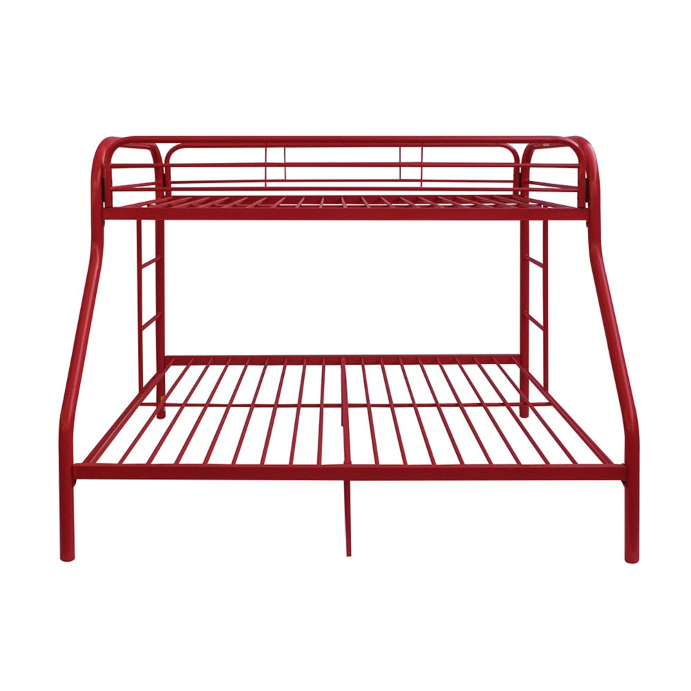 Acme - Tritan Twin/Full Bunk Bed 02053RD Red Finish