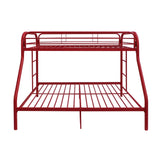 Acme - Tritan Twin/Full Bunk Bed 02053RD Red Finish