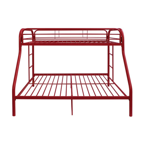 Acme - Tritan Twin/Full Bunk Bed 02053RD Red Finish