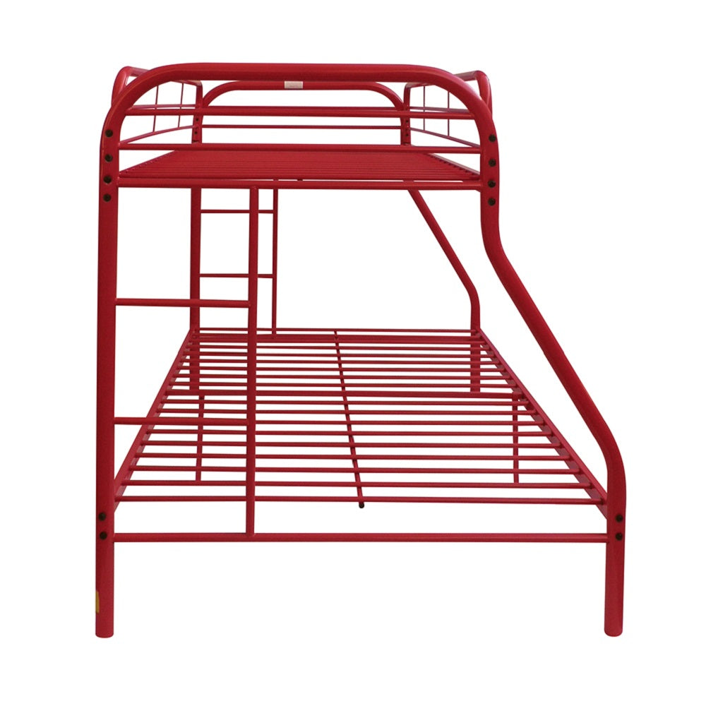 Acme - Tritan Twin/Full Bunk Bed 02053RD Red Finish