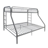 Acme - Tritan Twin/Full Bunk Bed 02053SI Silver Finish