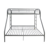 Acme - Tritan Twin/Full Bunk Bed 02053SI Silver Finish