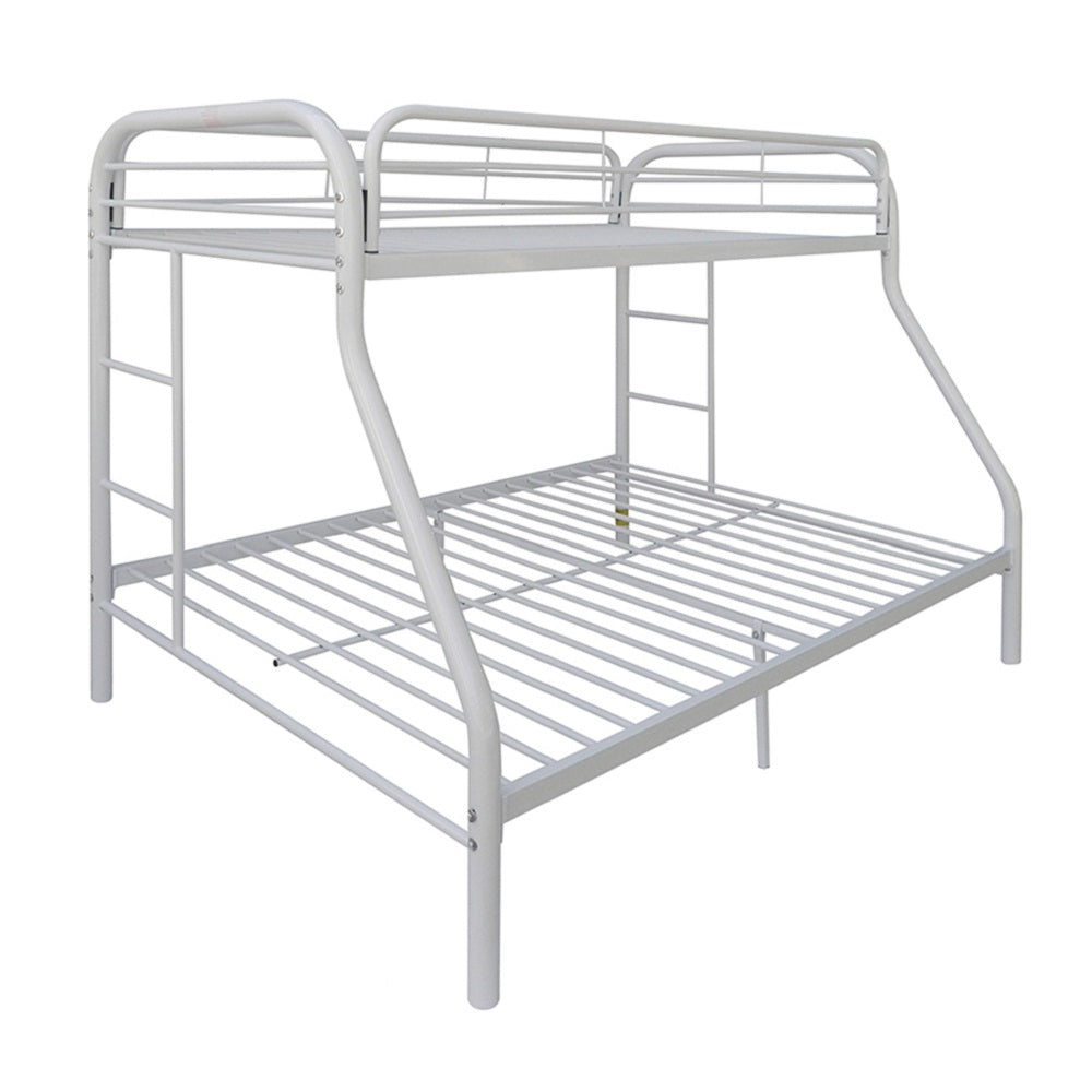 Acme - Tritan Twin/Full Bunk Bed 02053WH White Finish