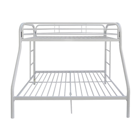 Acme - Tritan Twin/Full Bunk Bed 02053WH White Finish