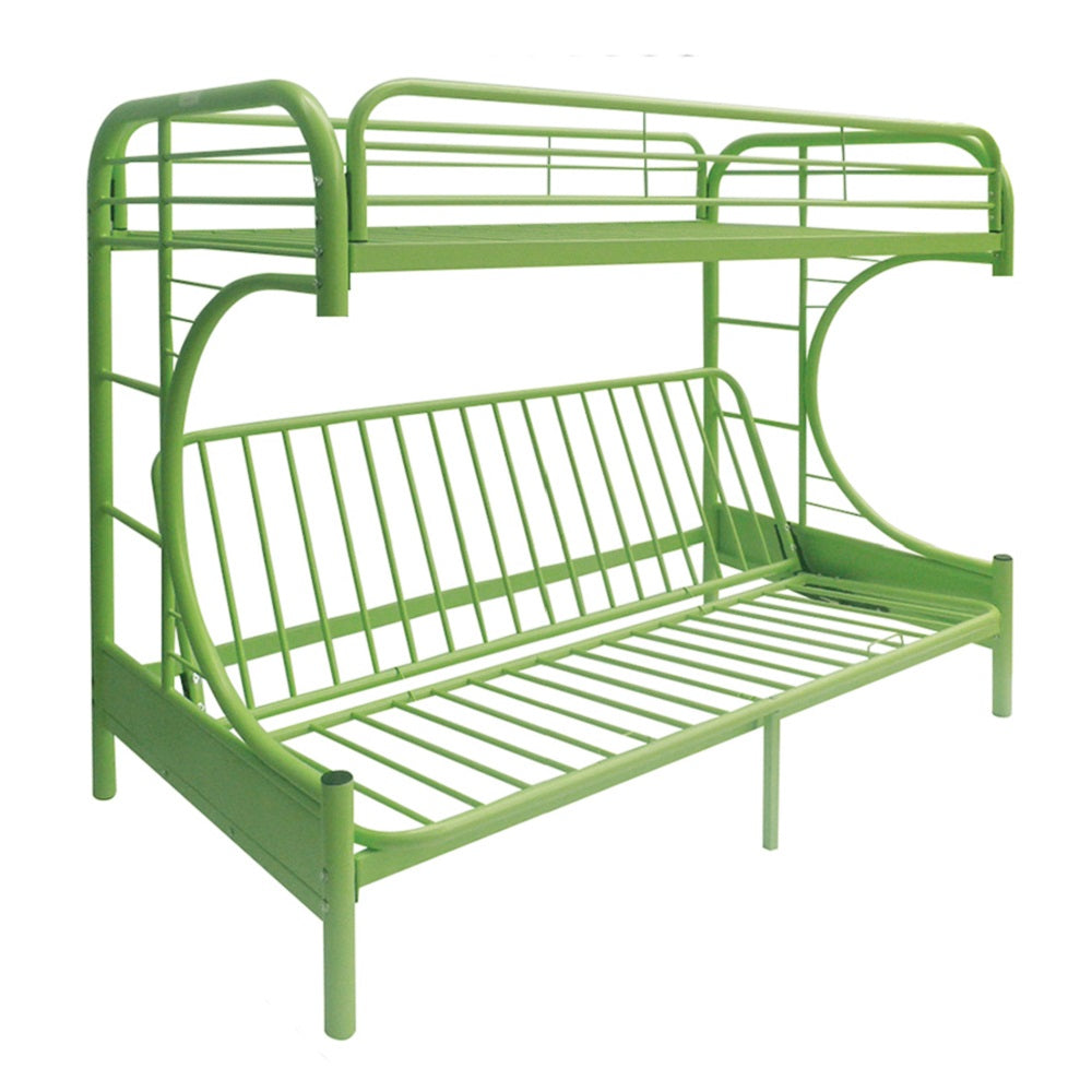 Acme - Eclipse Twin/Full Futon Bunk Bed 02091W-GR Green Finish