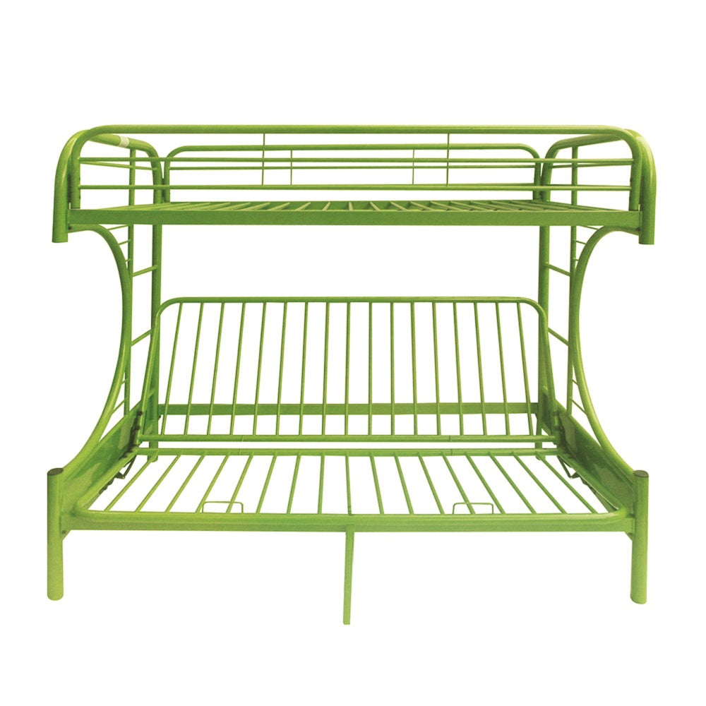 Acme - Eclipse Twin/Full Futon Bunk Bed 02091W-GR Green Finish