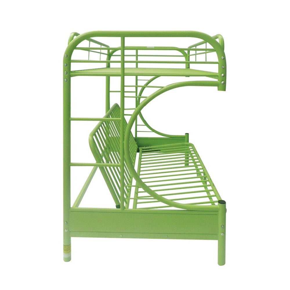 Acme - Eclipse Twin/Full Futon Bunk Bed 02091W-GR Green Finish