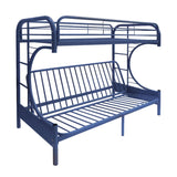 Acme - Eclipse Twin/Full Futon Bunk Bed 02091W-NV Navy Finish