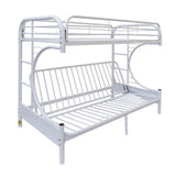 Acme - Eclipse Twin/Full Futon Bunk Bed 02091W-W White Finish