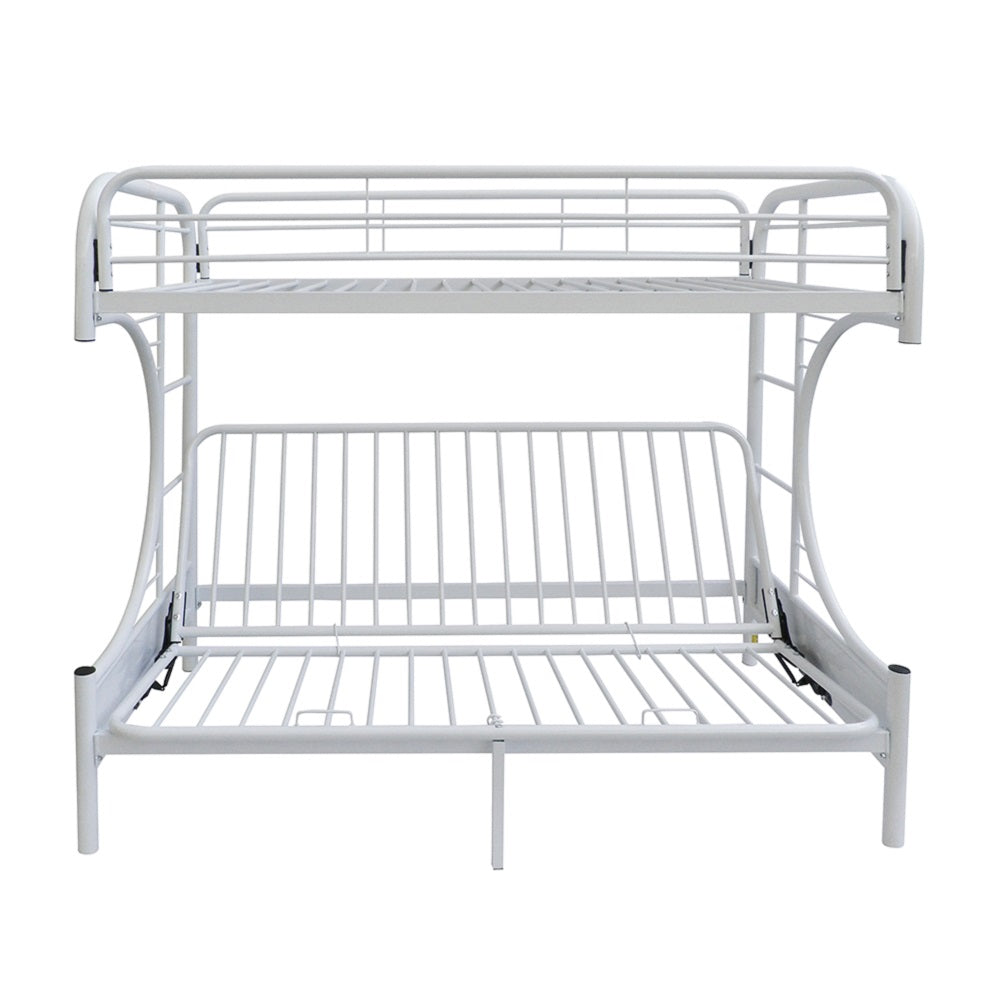 Acme - Eclipse Twin/Full Futon Bunk Bed 02091W-W White Finish