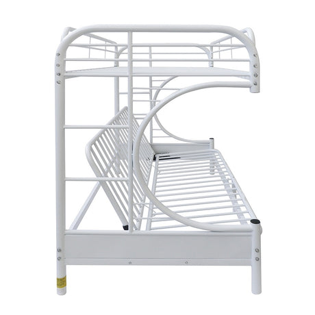 Acme - Eclipse Twin/Full Futon Bunk Bed 02091W-W White Finish