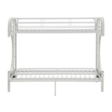 Acme - Eclipse Twin XL/Queen Futon Bunk Bed 02093WH White Finish