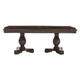 Beautiful Traditional Design 1pc Rectangular Dining Table with 2x Extension Leaf Cherry Finish with Gold Tipping | Home Elegance USA