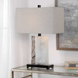 Vanda Table Lamp - Silver / Black by Uttermost - View 2