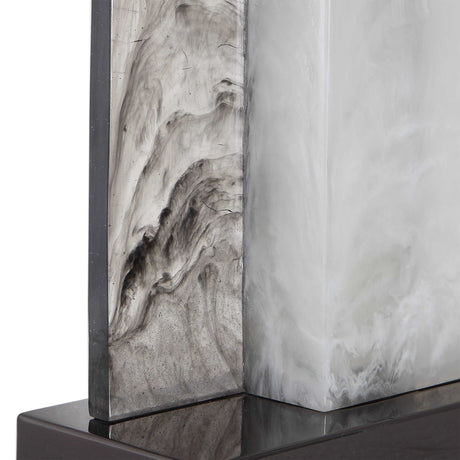 Vanda Table Lamp - Silver / Black by Uttermost - View 4