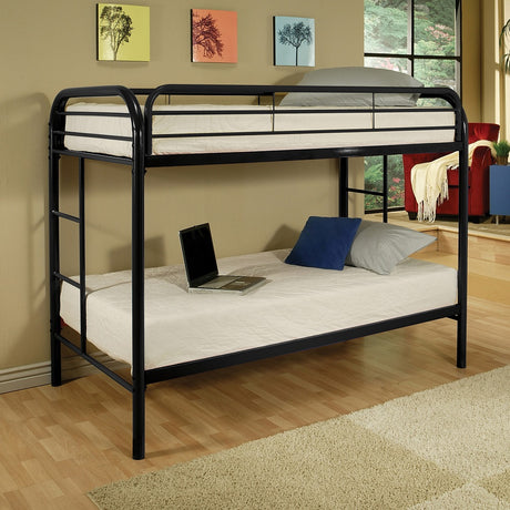 Acme - Thomas Twin/Twin Bunk Bed 02188BK Black Finish