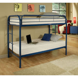 Acme - Thomas Twin/Twin Bunk Bed 02188BU Blue Finish