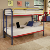 Acme - Thomas Twin/Twin Bunk Bed 02188RNB Rainbow Finish