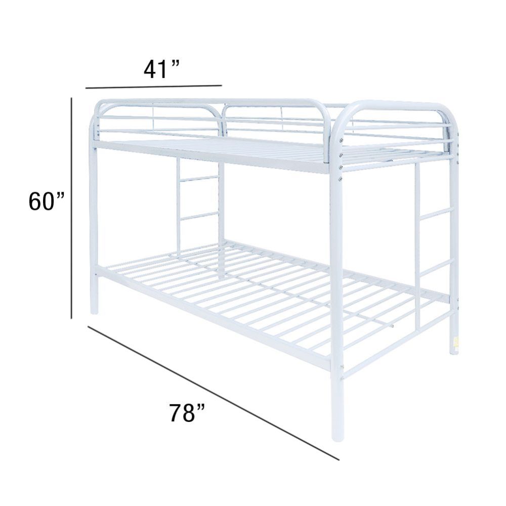 Acme - Thomas Twin/Twin Bunk Bed 02188WH White Finish