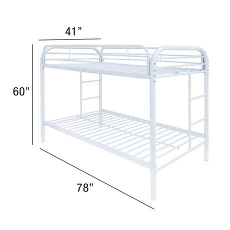 Acme - Thomas Twin/Twin Bunk Bed 02188WH White Finish