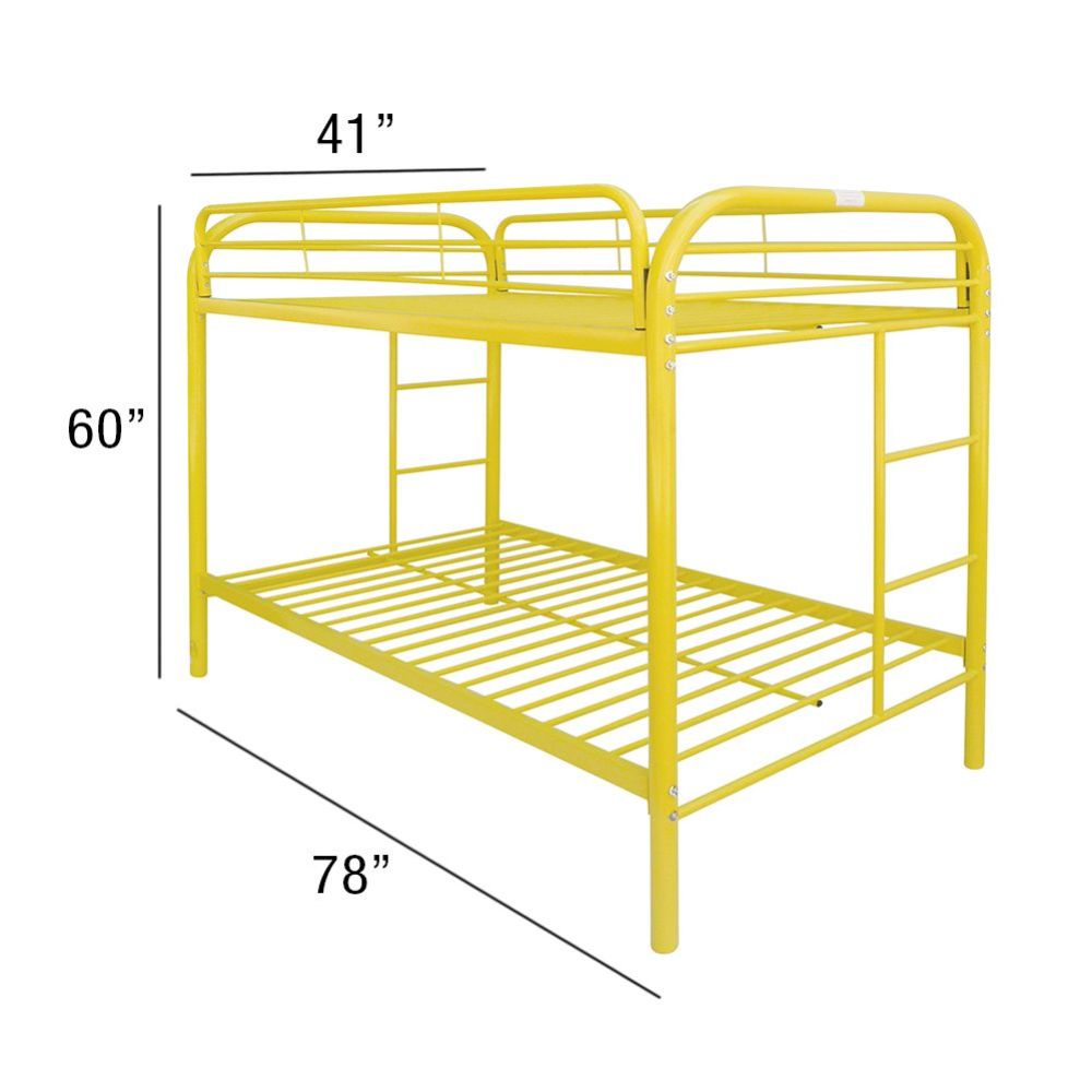Acme - Thomas Twin/Twin Bunk Bed 02188YL Yellow Finish