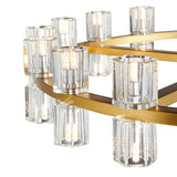 Anderson 36"D Chandelier // Crystal and Gold  | Finesse
