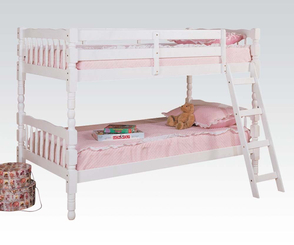 Acme - Homestead Twin/Twin Bunk Bed 2298 White Finish