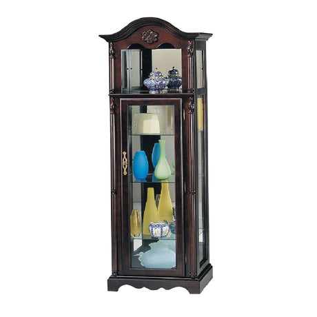 Acme - Lindsey Curio Cabinet 2349 Cherry Finish