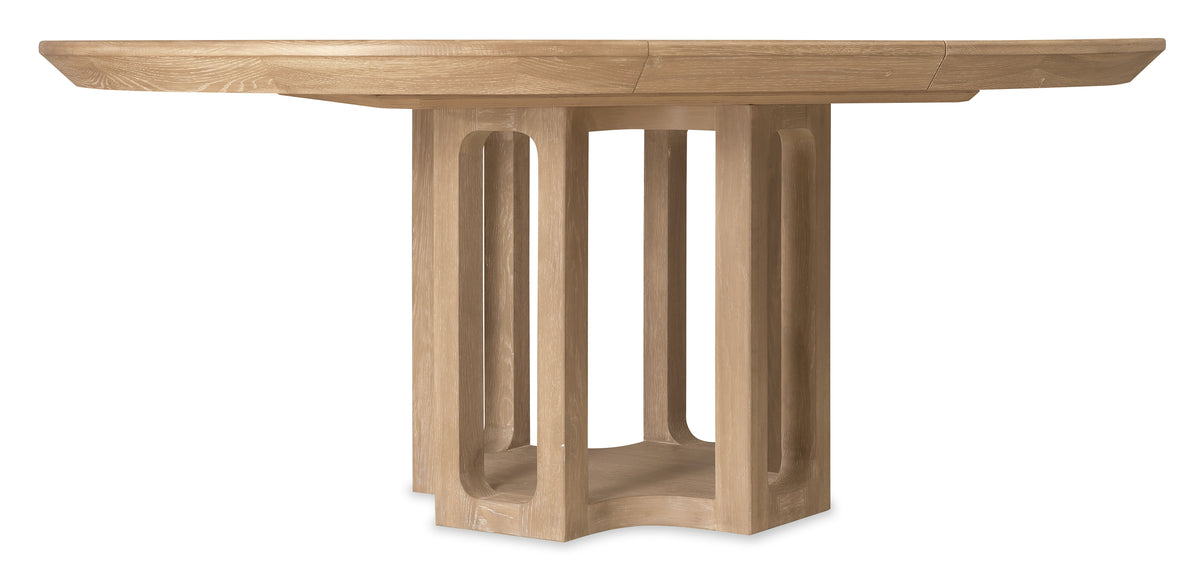 Banyon Bay Round Dining Table With One 18" Leaf - Light Brown by Hooker Furniture - View 5
