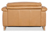 Jericho Power Recliner With Power Headrest - Light Brown by Hooker Furniture - View 6